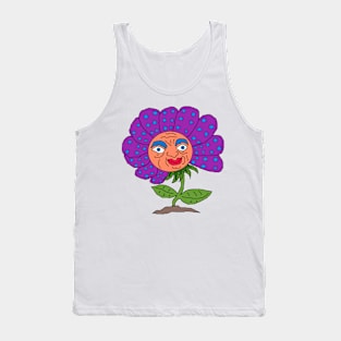 polka dot flower loves you Tank Top